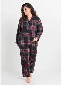 Vävd flanellpyjamas, bonprix