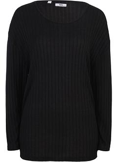 Vid topp i ribbstickad jersey, bpc bonprix collection