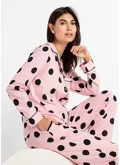 Pyjamas med knappslå, bonprix