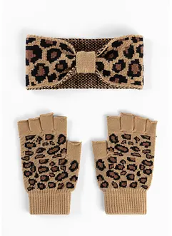 Pannband och vantar (3-delat set), bonprix