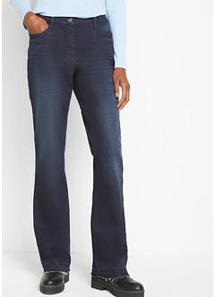 Stretchjeans med lätt utsvängda ben och fransiga benslut, bpc bonprix collection