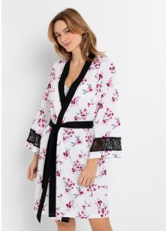 Kimono i trikå med spets, bpc bonprix collection