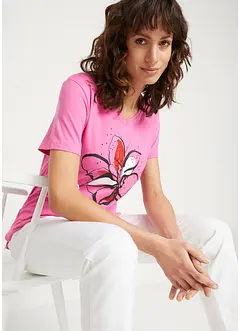 T-shirt med blommigt tryck, bonprix