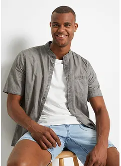 Kortärmad skjorta med tvättad look, bonprix