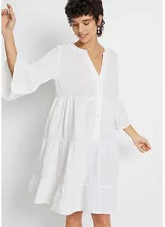 Tunikaklänning i muslin, bonprix