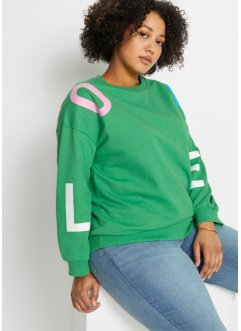 Sweatshirt med texttryck, RAINBOW