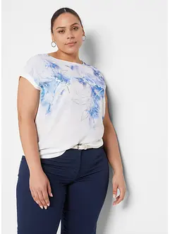 Blommig blustopp, bonprix