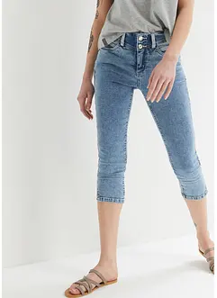 Stretch Skinny Capri Jeans Mid Waist, bonprix