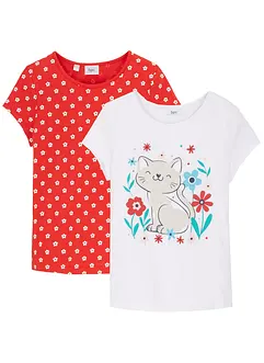 T-shirt (2-pack), ekologisk bomull, bonprix