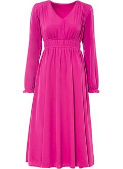 Mellanlång klänning i återvunnen polyester, BODYFLIRT