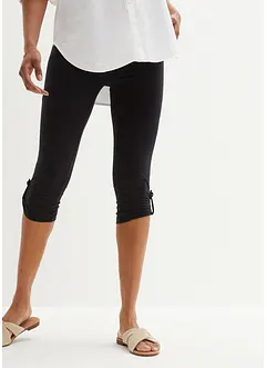 Caprileggings med knapp i ekologisk bomull, bonprix