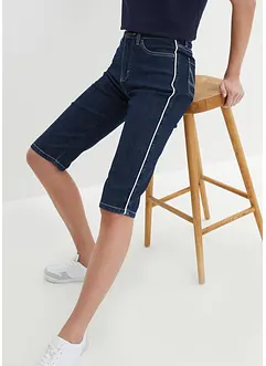 Stretchiga jeansbermudas, Slim Fit, High Waist, bonprix