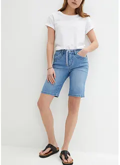 Jeans Bermudas Slim Fit Mid Waist, bonprix