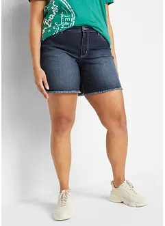 Stretchiga jeansshorts, Mid Waist, bonprix