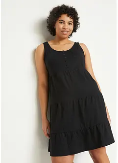 Kort jerseyklänning i bomull, bonprix