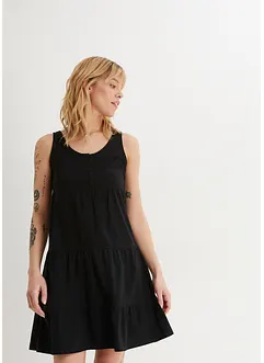 Kort jerseyklänning i bomull, bonprix