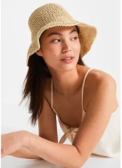 Solhatt med halmlook, bonprix