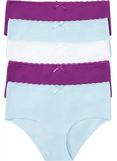 Hipstertrosa (5-pack) med ekologisk bomull, bonprix