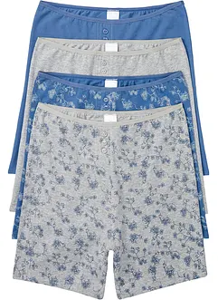 Lång boxertrosa (4-pack), med ekologisk bomull, bonprix