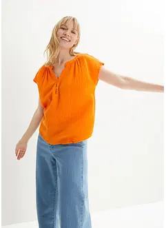 Blustopp i bomullsmuslin, bonprix
