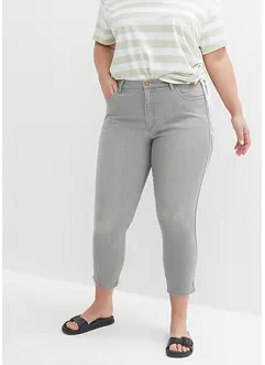 Stretchiga 7/8-stuprörsjeans, bonprix