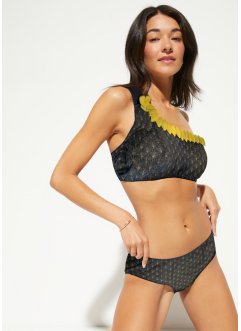 Exklusiv BH-bikinitopp med one shoulder-look i återvunnen polyamid (2 delar), bpc selection premium