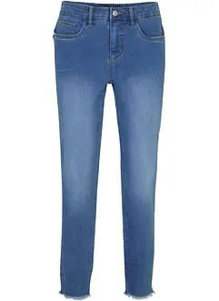 Korta formande stuprörsjeans med medelhög midja, bonprix