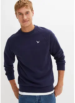 Sweatshirt med återvunnen polyester och raglanärmar, bonprix