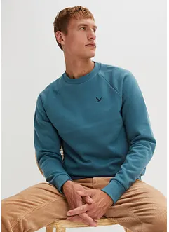 Sweatshirt med återvunnen polyester och raglanärmar, bonprix