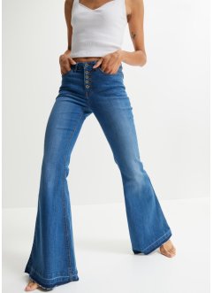 Vida jeans med ofållade benslut, RAINBOW