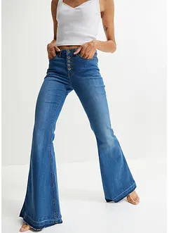 Vida jeans med ofållade benslut, bonprix