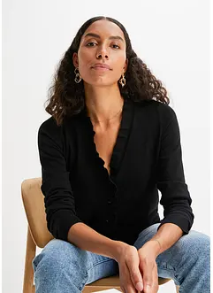 Finstickad cardigan, bonprix