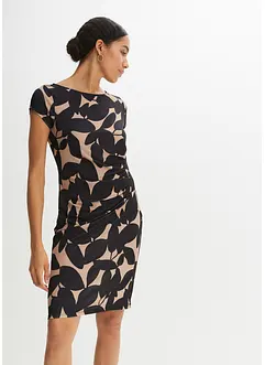 Jerseyklänning i återvunnen polyester, bonprix