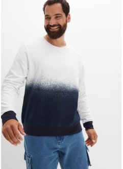 Sweatshirt med återvunnen polyester och färgflöde, RAINBOW