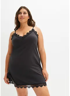 Kort nattlinne med ljuvlig spets, bonprix