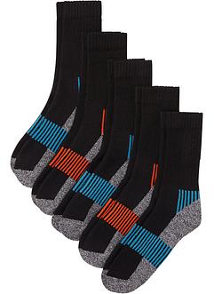 Värmande sportstrumpor (5-pack) med frotté på insidan, bpc bonprix collection