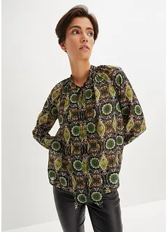 Följsam mönstrad blus, bonprix