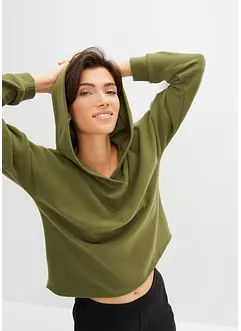 Sweatshirt med huva, normal passform, bonprix