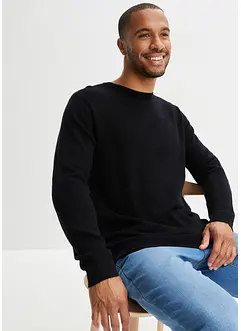 Ulltröja med Good Cashmere Standard®-andel, rundhalsad, bonprix