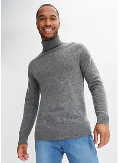 Ulltröja med Good Cashmere Standard®-andel, med polokrage, bonprix