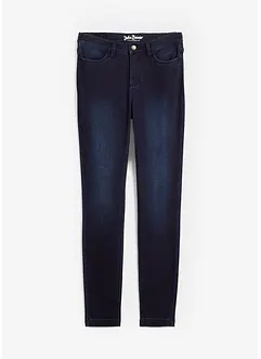 Stretchiga termostuprörsjeans med medelhög midja, bonprix