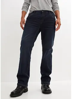 Stretchiga termojeans med bekvämt snitt, Loose Fit, Straight, bonprix