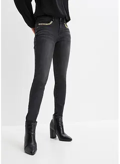 Stretchjeans med smyckesdetalj, bonprix