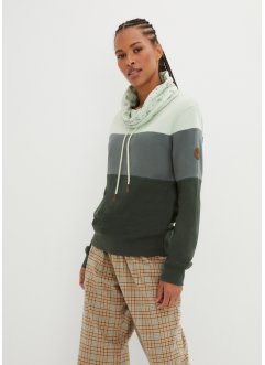 Sweatshirt med mönstrad krage, bpc bonprix collection