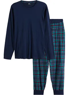 Pyjamas med flanellbyxa, bonprix