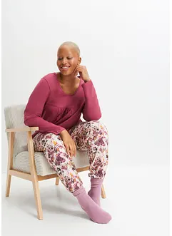 Pyjamas av ekologisk bomull, bonprix