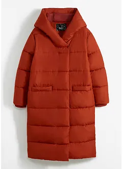Vadderad oversizekappa med huva, gjord av återvunnen polyester, bonprix