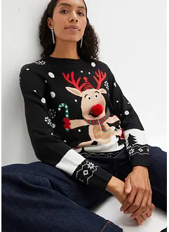 Jultröja med rund halsringning, bonprix