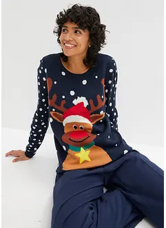 Tröja med julmotiv, bonprix