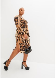 Leopardmönstrad klänning, BODYFLIRT boutique